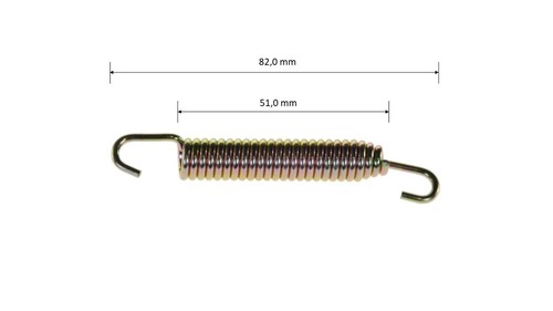 Auspufffeder 75mm speziell - auspufffeder,